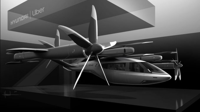 Modell des von Hyundai entworfenen Flug-Taxis S-A1